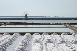 Trapani Salt Pans - the salt harvesting