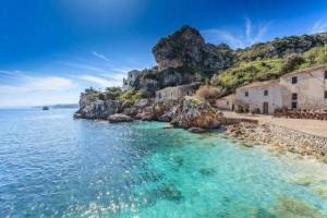 Beach Nature Reserve Zingaro. Castellammare del Golfo